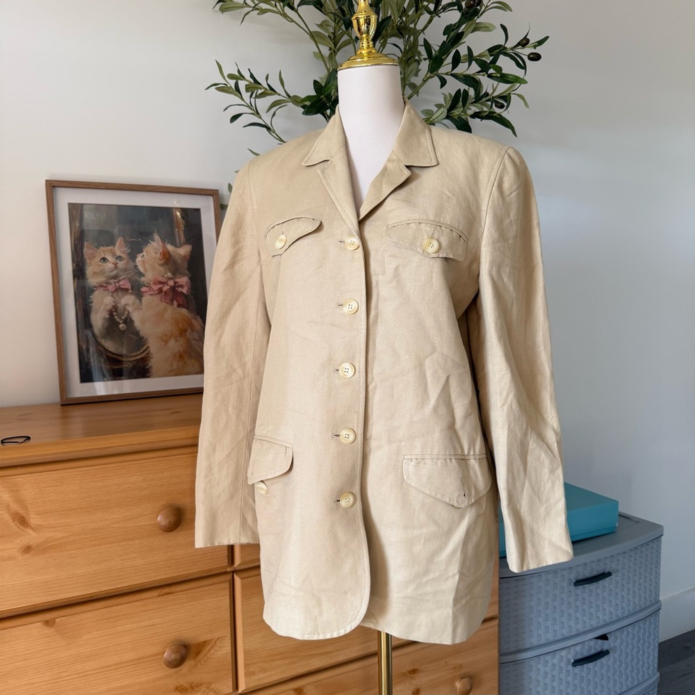 Elegant Tan Women's Blazer liz